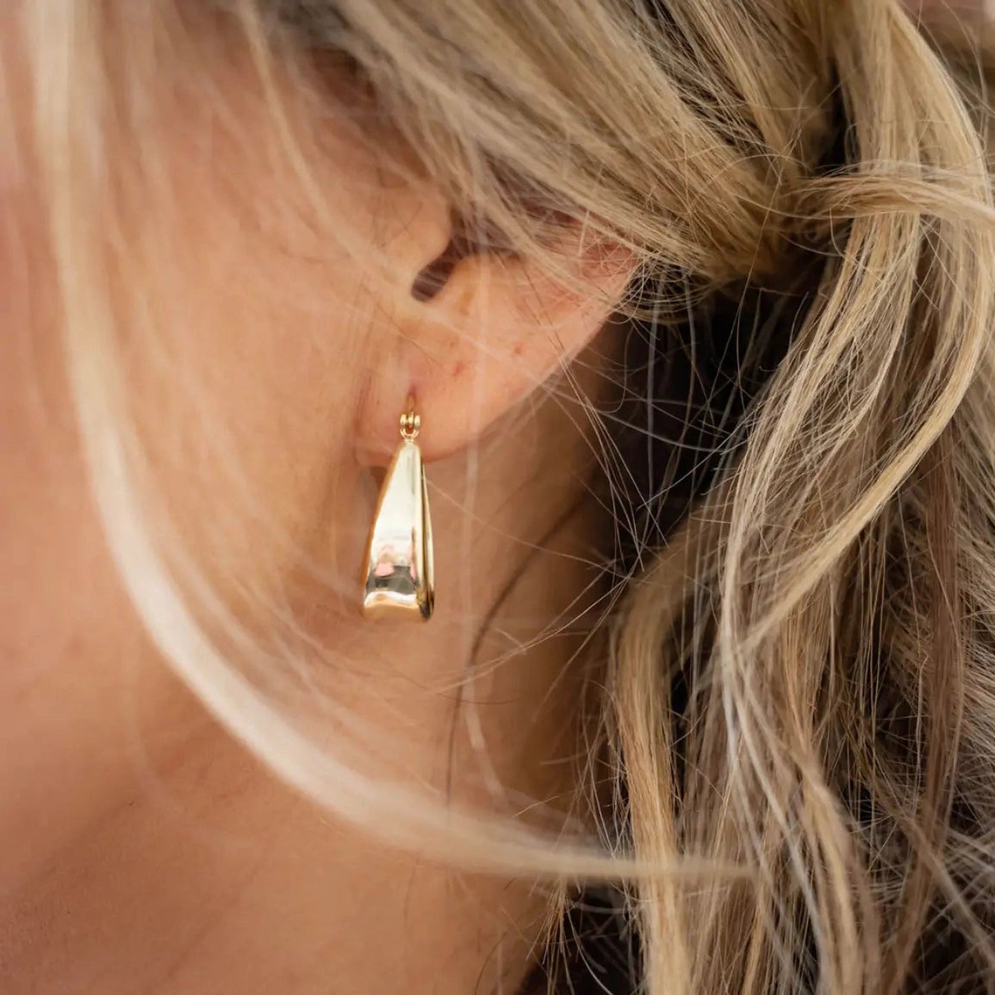Jasmine - Malia Grace JewelryJasmine 14K Gold-Filled Teardrop Hoop Earrings