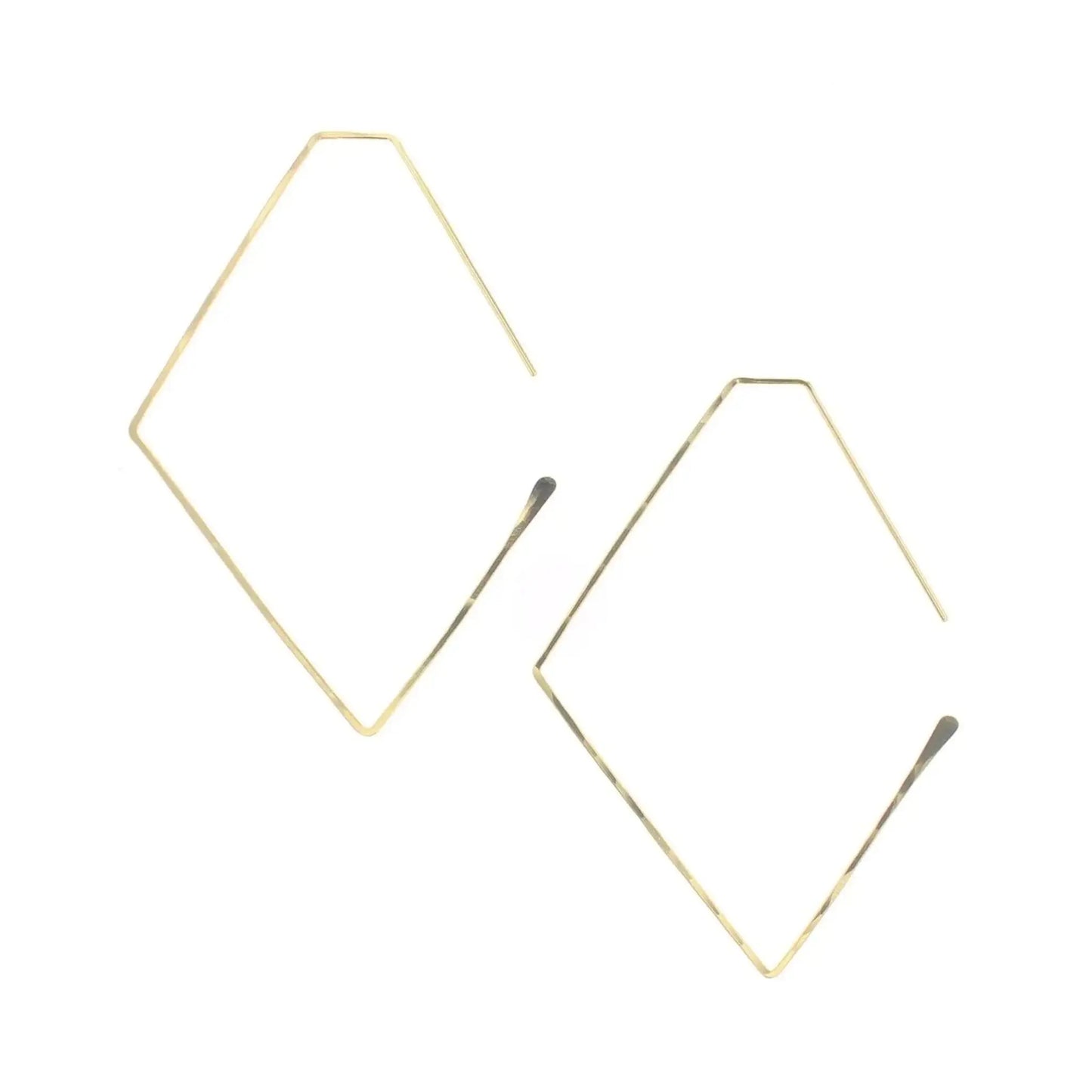 Skylar - Malia Grace Jewelry open geometric gold earring