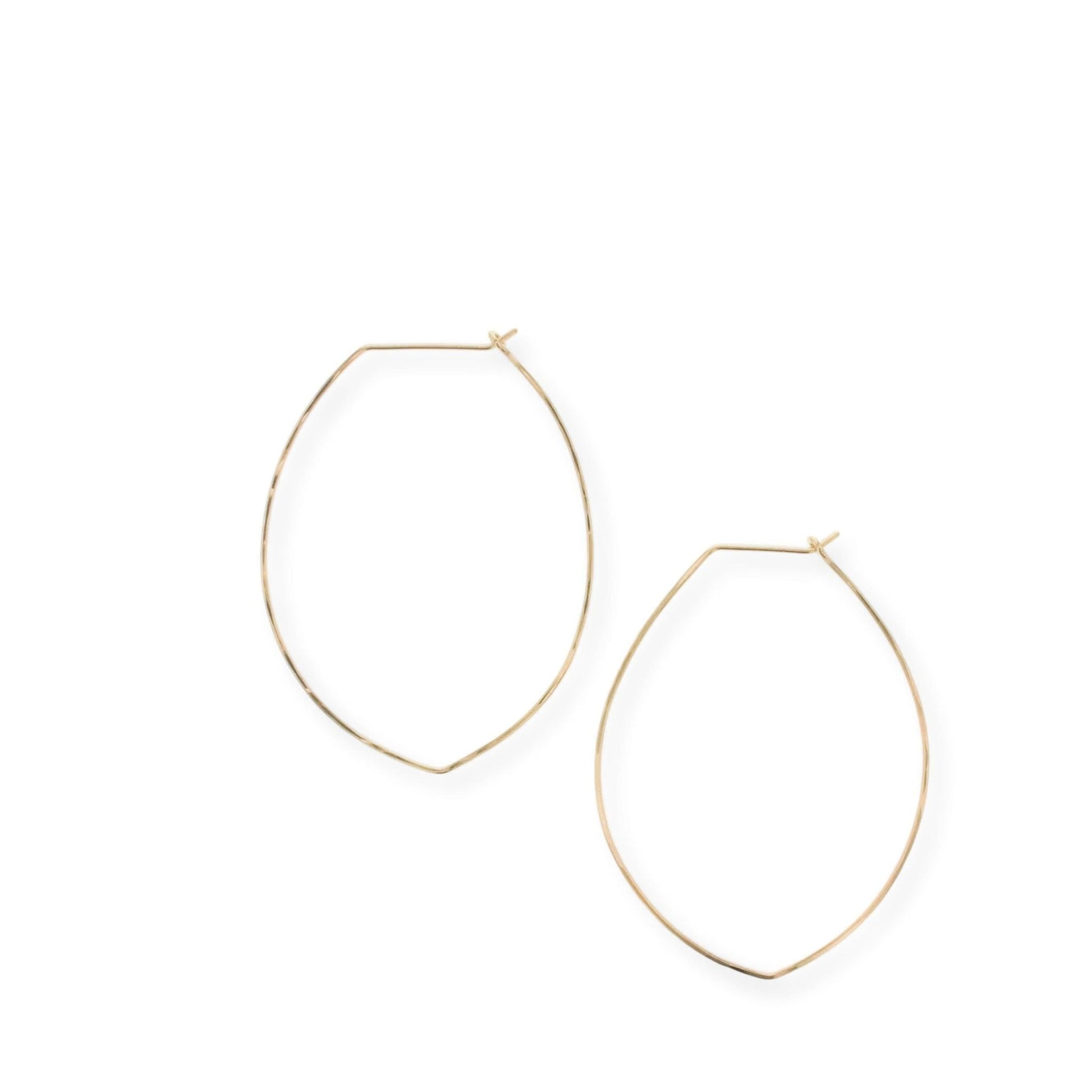 Zoey - Malia Grace JewelryZoey 14K Gold-Filled Petal Hoop Earrings
