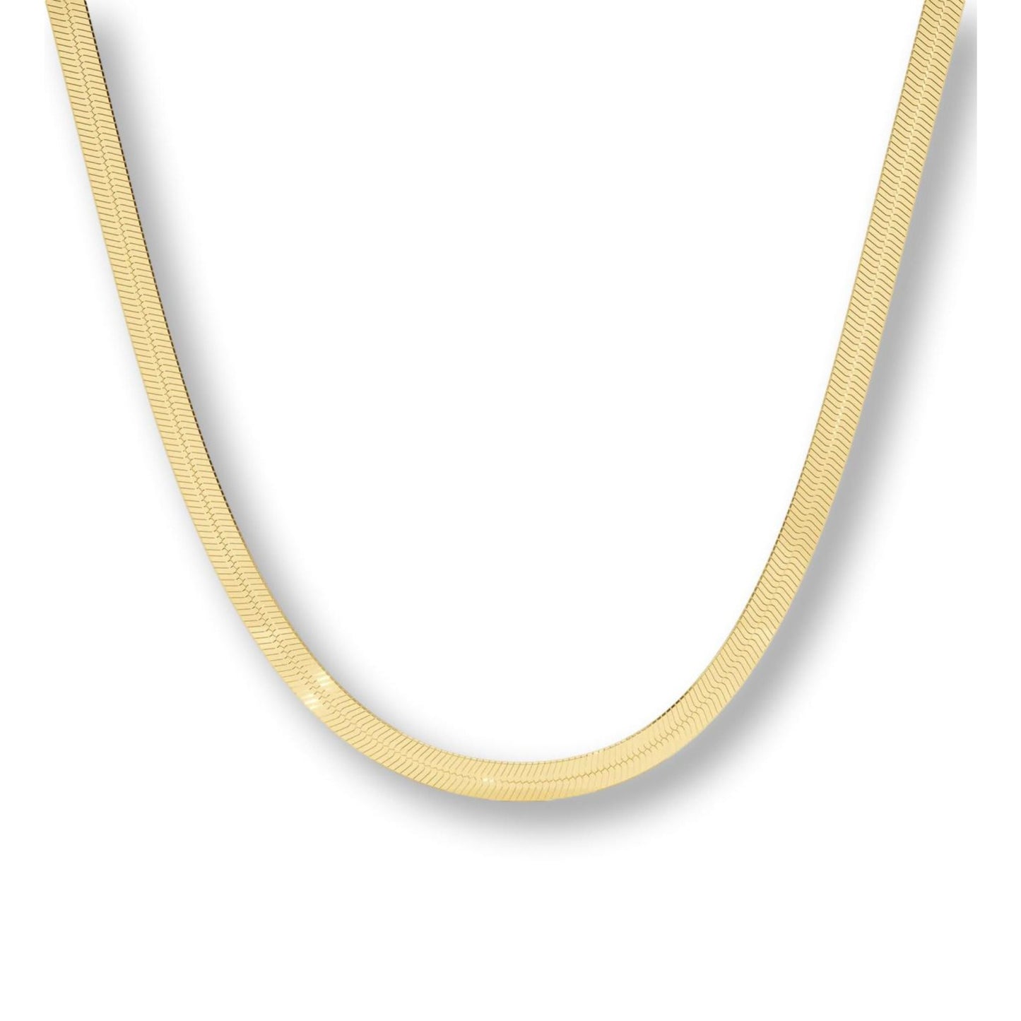 Ashlyn - Malia Grace Jewelry gold filled herringbone flat necklace 14", 16", 18", 20"