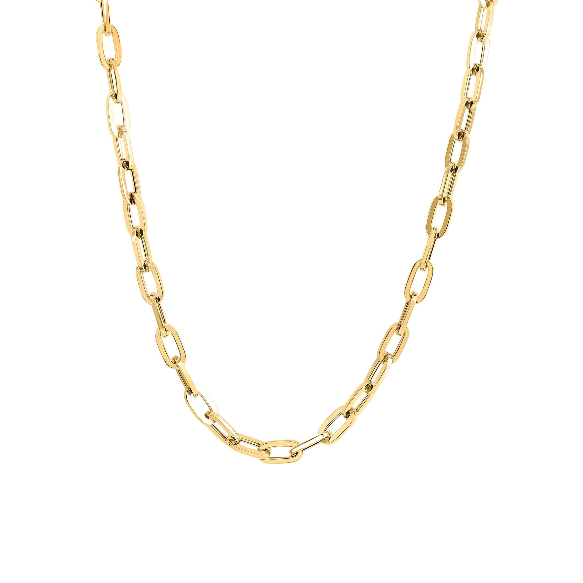 Belamy - Malia Grace Jewelry gold filled paperclip chain necklace 14", 16", 18", 20"