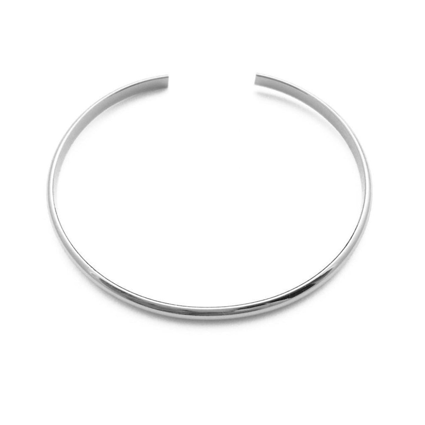 Eleanora - Malia Grace Jewelry silver thin cuff adjustable bracelet