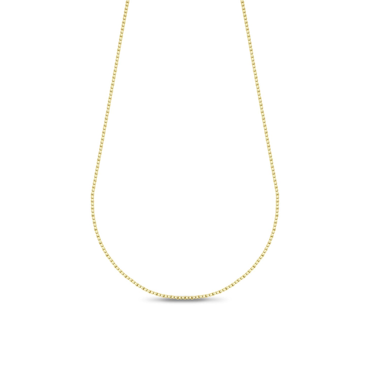Fallon - Malia Grace Jewelry gold filled box chain necklace 16", 18", 20"
