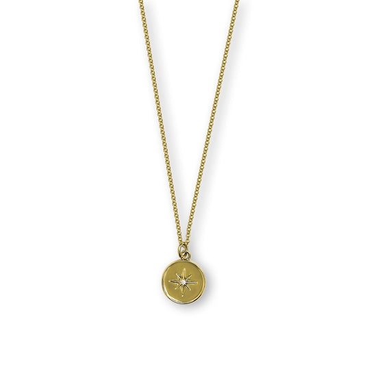 Lyra - Malia Grace Jewelry gold filled starburst charm necklace