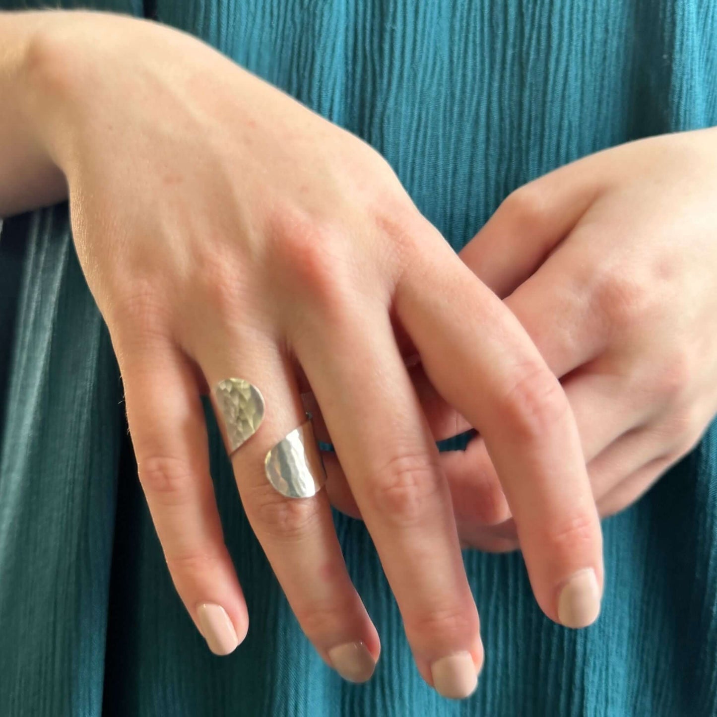 Stevie - Malia Grace Jewelry adjustable wrap ring gold silver