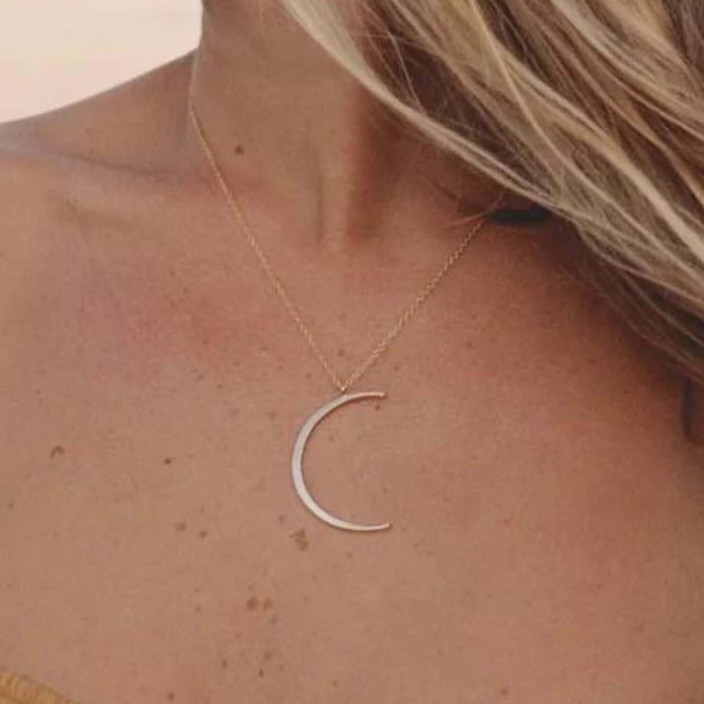 Tessa - Malia Grace Jewelry gold moon necklace