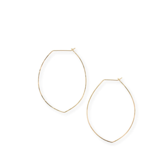 Zoey - Malia Grace JewelryZoey 14K Gold-Filled Petal Hoop Earrings