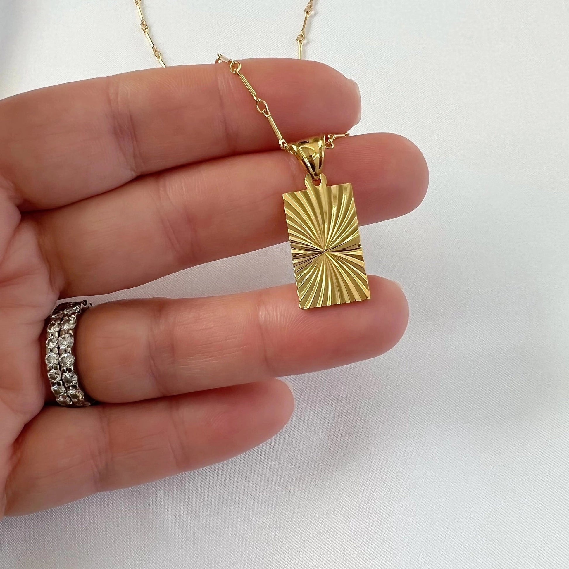 Bristol - Malia Grace Jewelry gold filled starburst pendant necklace