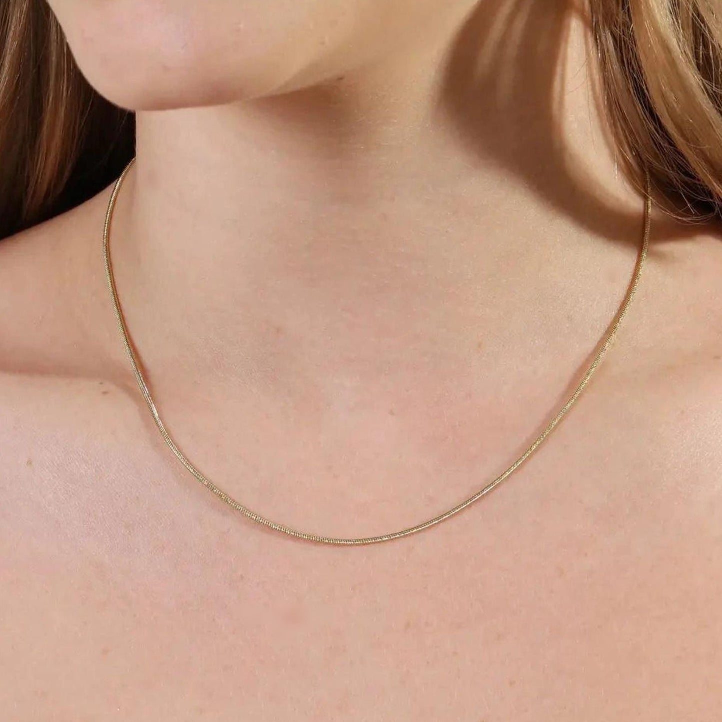 Cora - Malia Grace Jewelry gold filled snake chain necklace