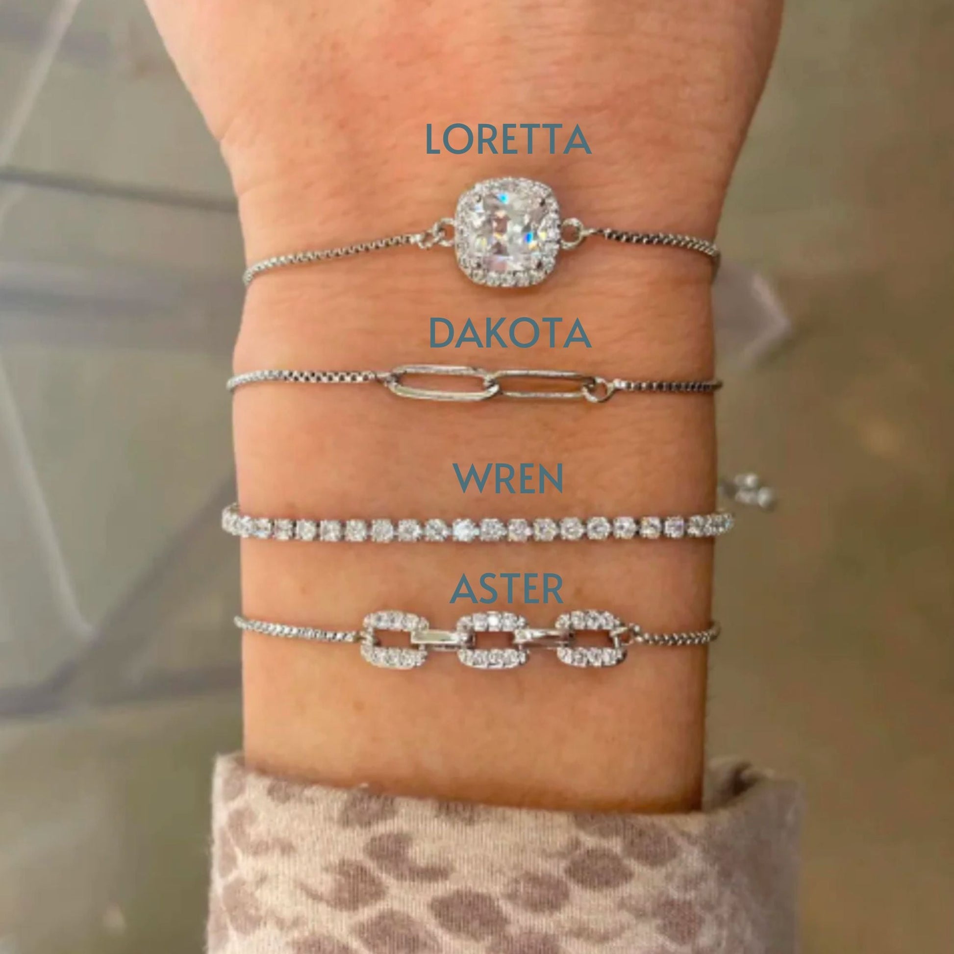 Dakota - Malia Grace Jewelry adjustable sterling silver link chain bracelet