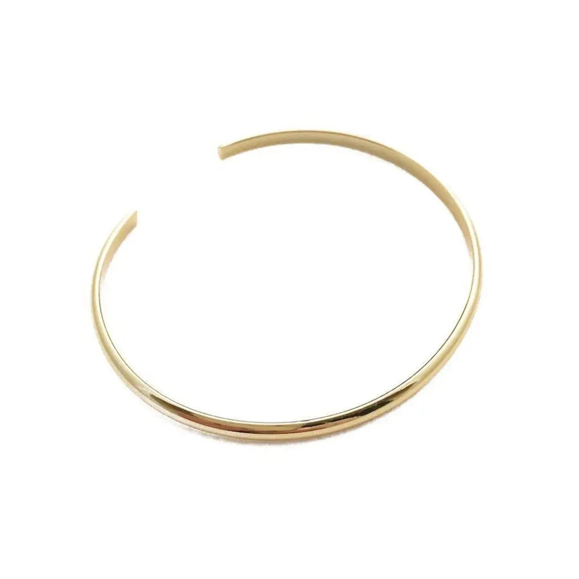 Eleanora - Malia Grace Jewelry thin gold adjustable cuff bracelet