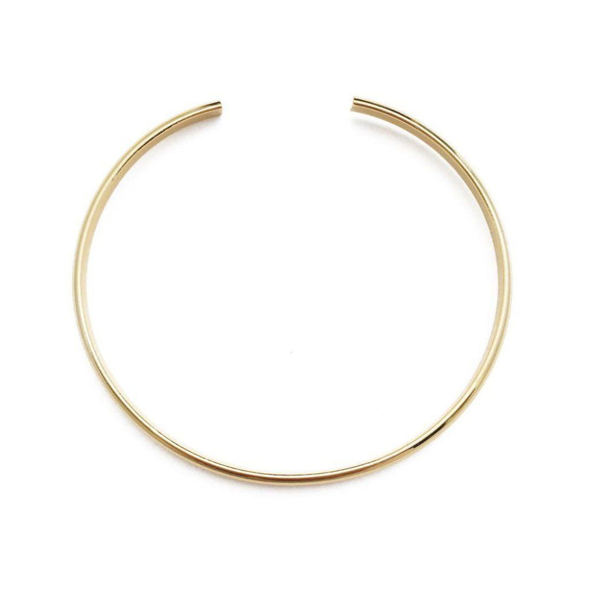 Eleanora - Malia Grace Jewelry thin gold adjustable cuff bracelet