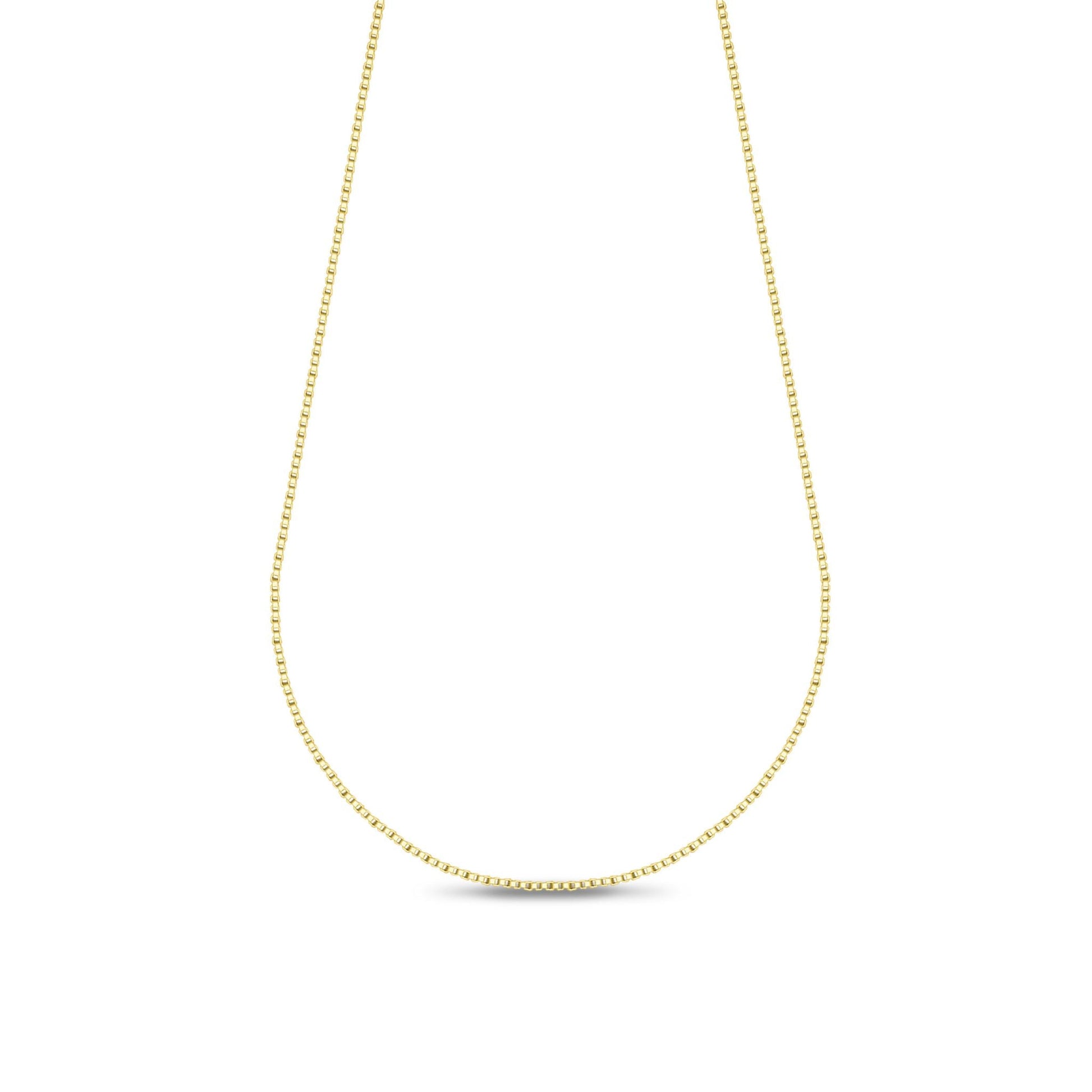 Fallon - Malia Grace Jewelry gold filled box chain necklace 16", 18", 20" 