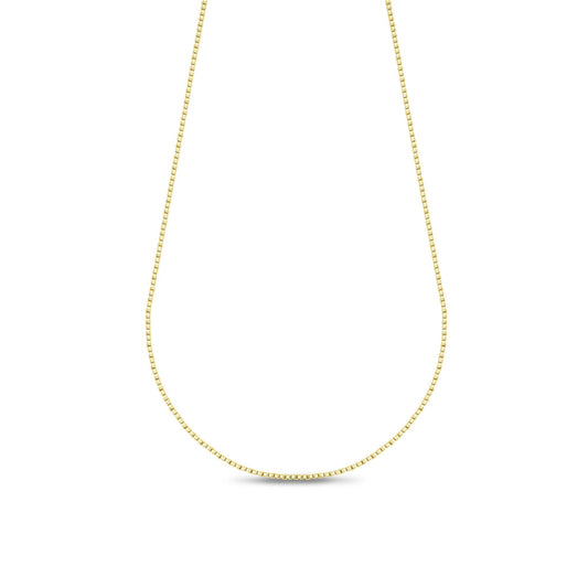 Fallon - Malia Grace Jewelry gold filled box chain necklace 16", 18", 20" 