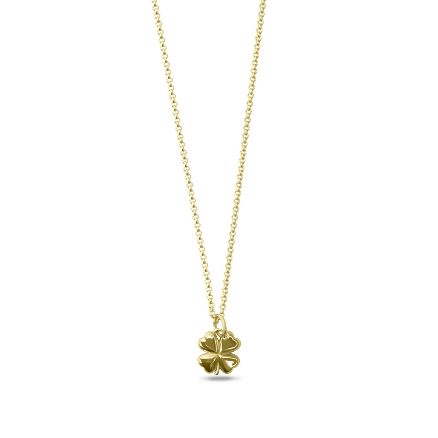 Leighton - Malia Grace Jewelry four leaf clover irish gold necklace