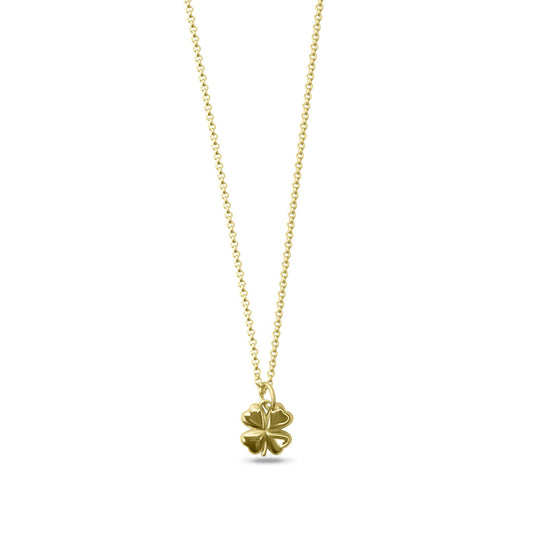 Leighton - Malia Grace Jewelry four leaf clover irish gold necklace