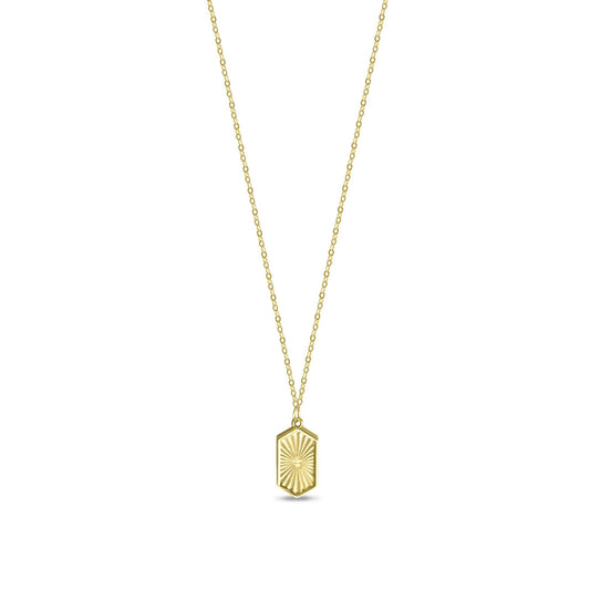 Paige - Malia Grace Jewelry gold pendant gold necklace