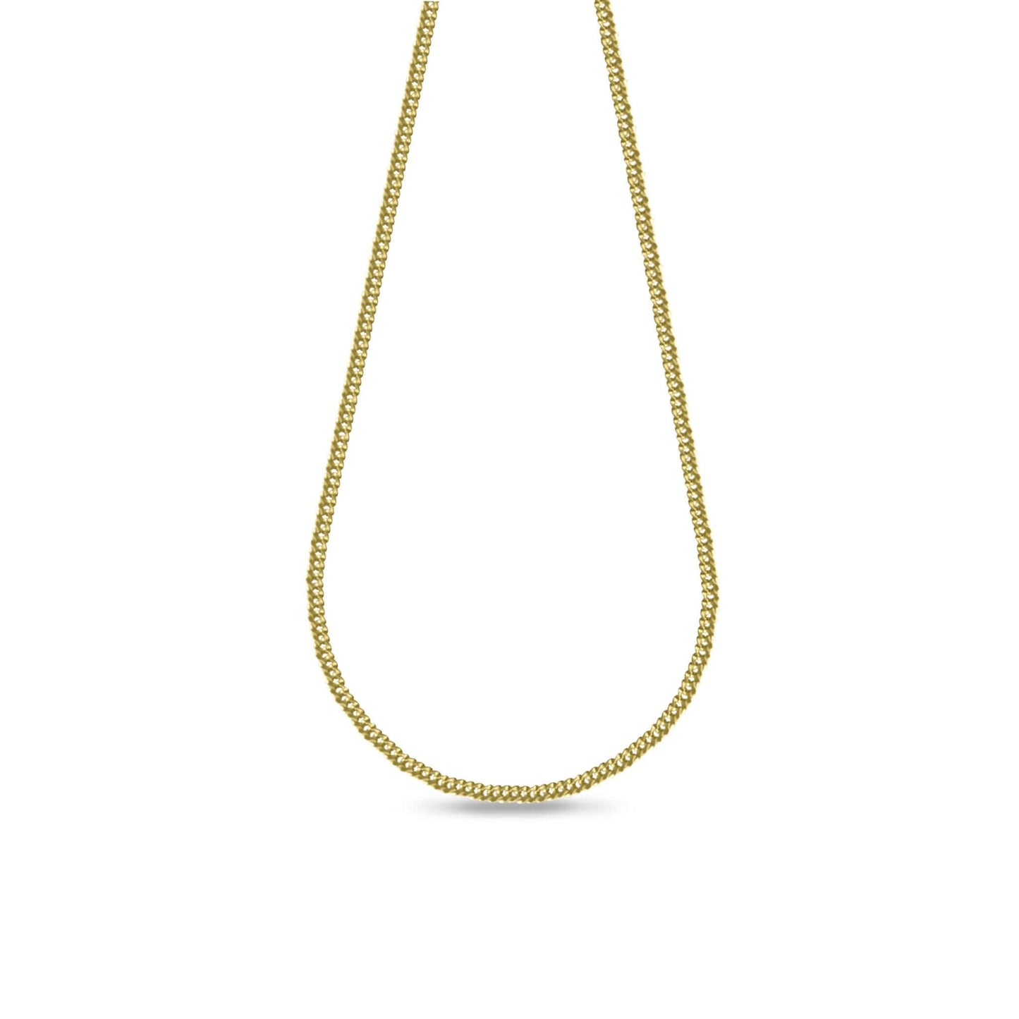 Penny 18K Gold-Filled Double Curb Chain displayed in a sleek design against a white background.