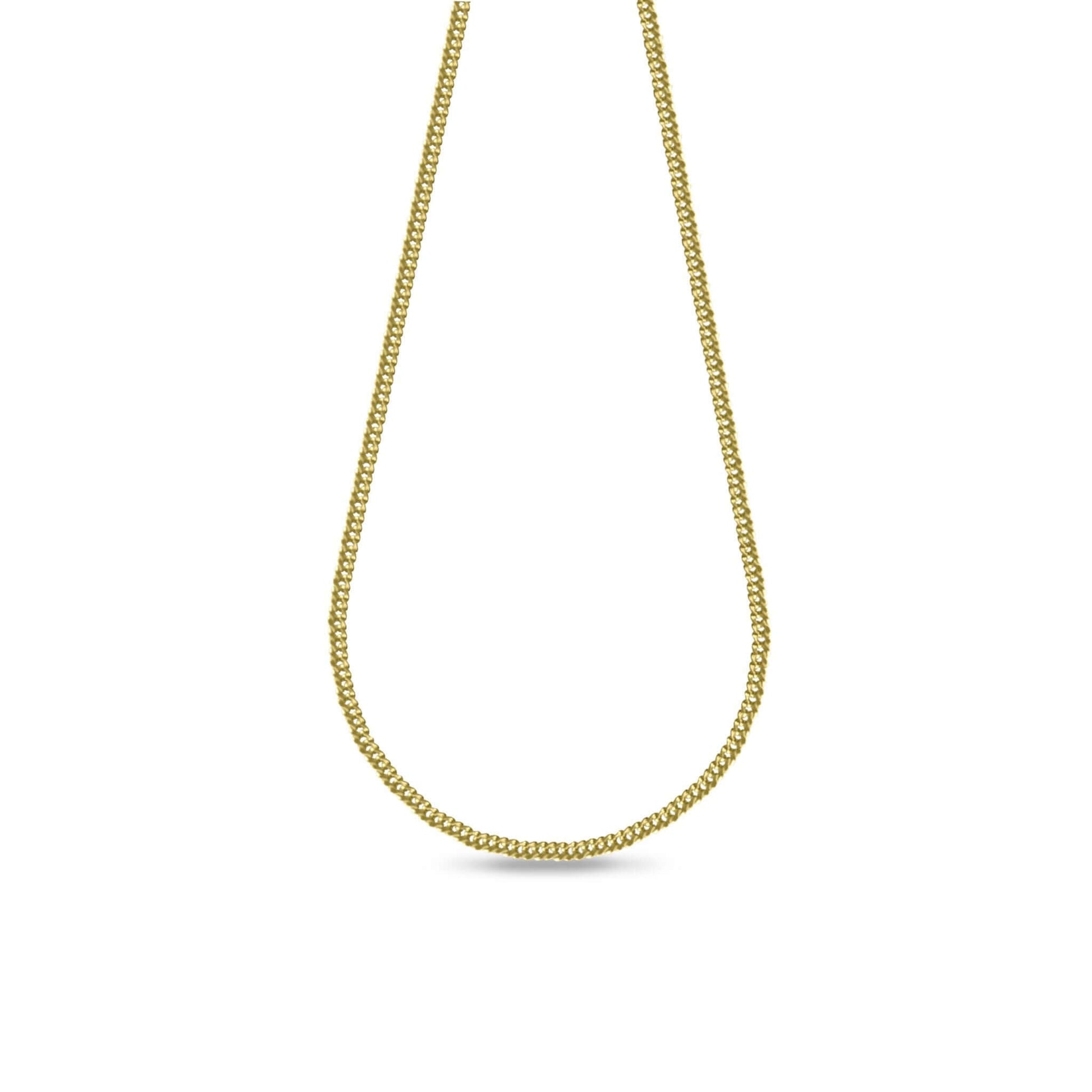 Penny 18K Gold-Filled Double Curb Chain displayed in a sleek design against a white background.