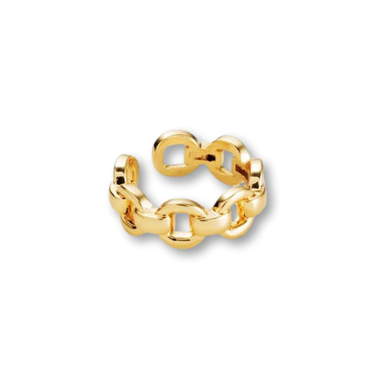 Presley - Malia Grace Jewelry adjustable gold link ring