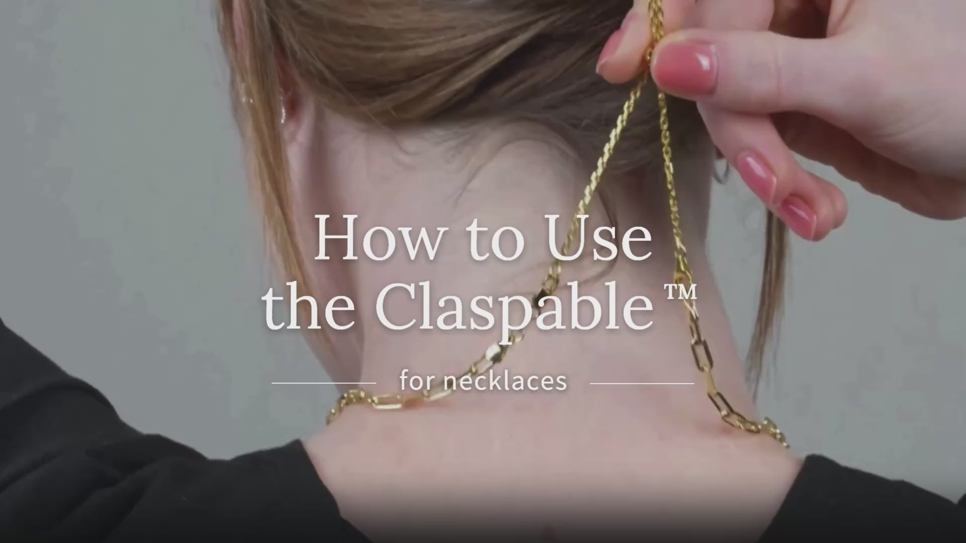 How to Use the Claspable™ Adjustable Jewelry Clasp Converter Available in Gold and Silver for necklaces.