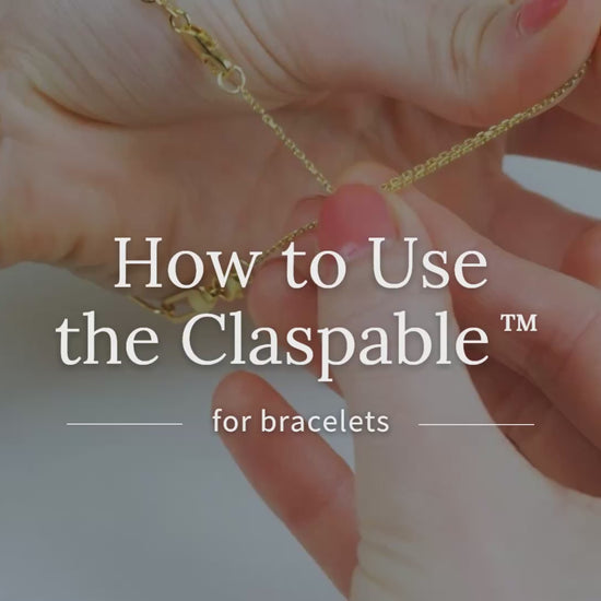 How to Use the Claspable™ Adjustable Jewelry Clasp Converter Available in Gold and Silver for bracelets.