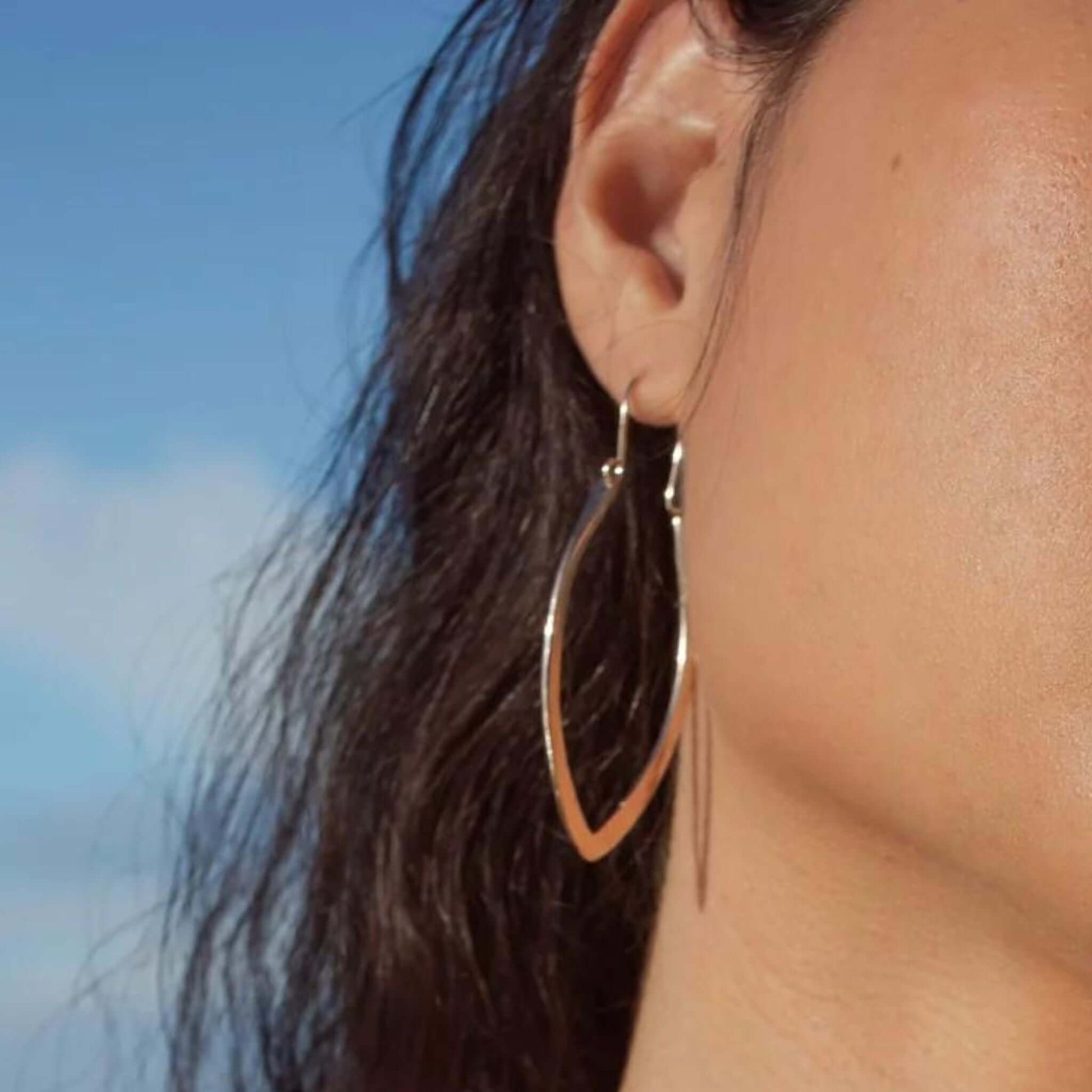 Remy - Malia Grace Jewelry hammered hoop earrings