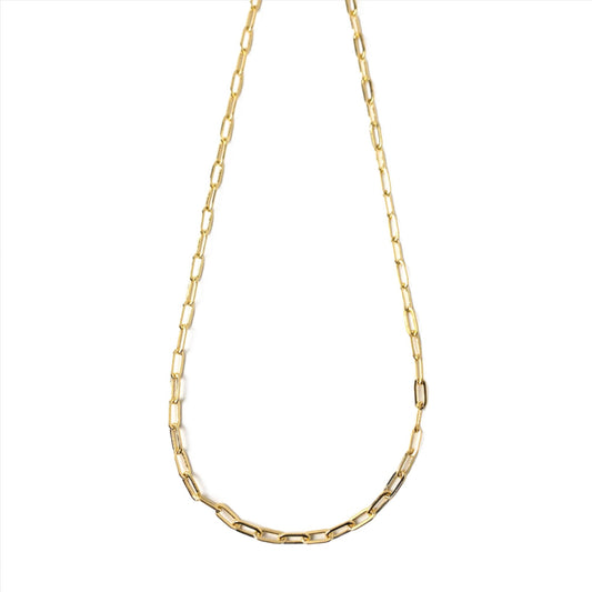 Sawyer - Malia Grace Jewelry gold filled paperclip chain necklace 16", 18", 20" 