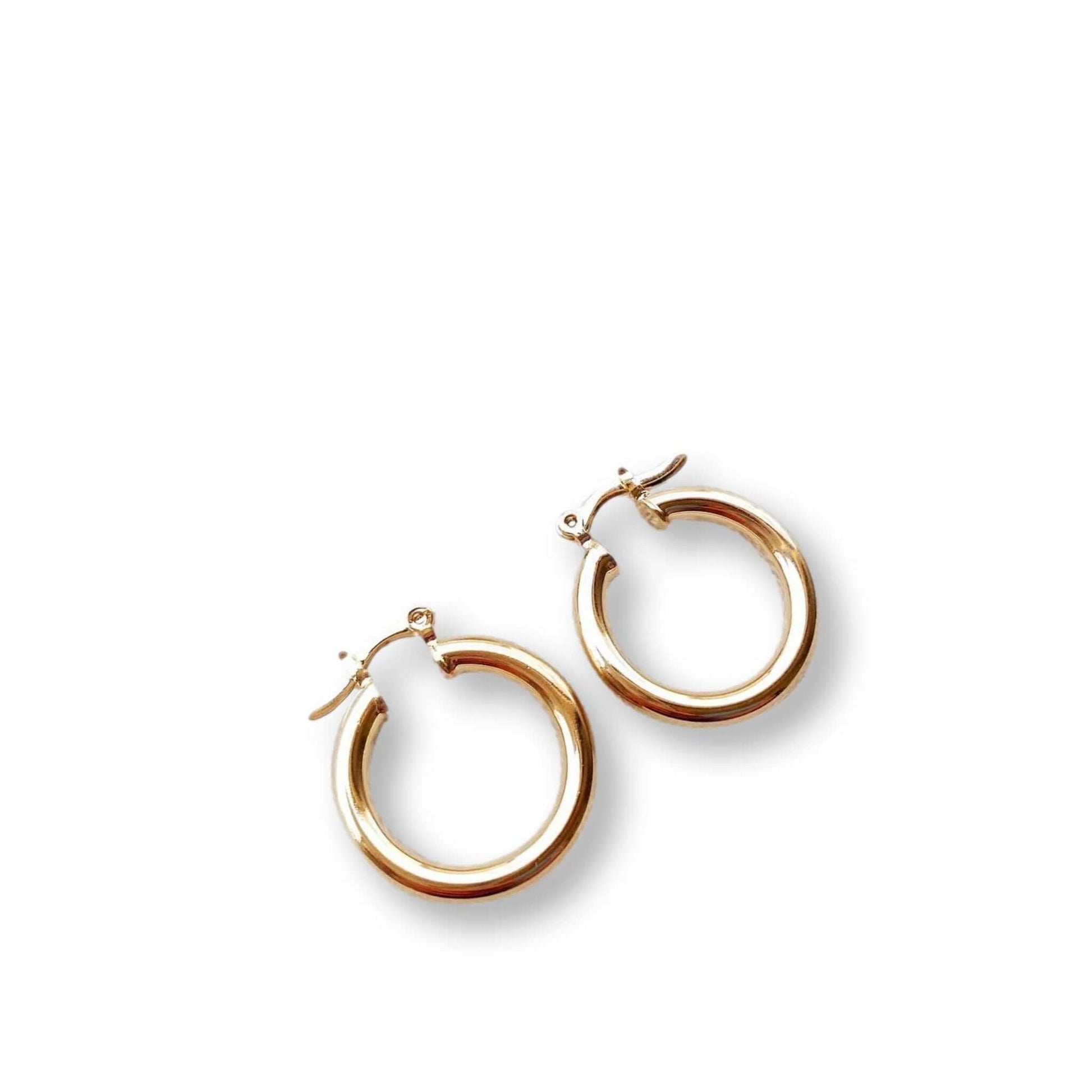 Scottie - Malia Grace Jewelry small thick gold hoop earrings