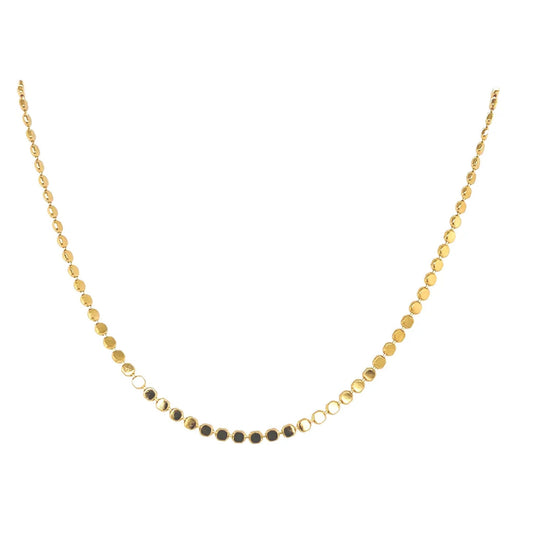 Sloane - Malia Grace Jewelry gold filled flat ball necklace 16" 18" 20"