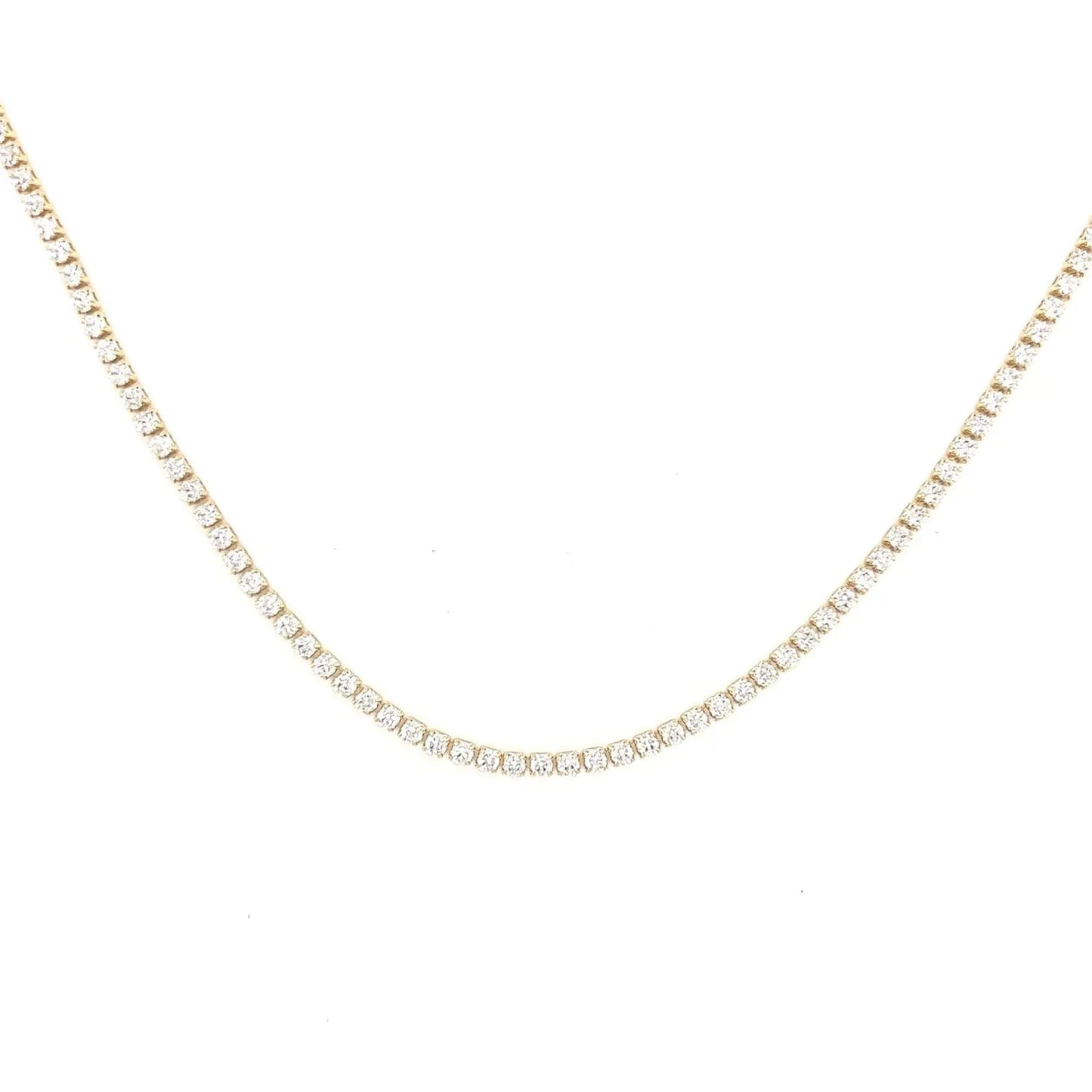 Vivienne - Malia Grace Jewelry gold cz tennis necklace