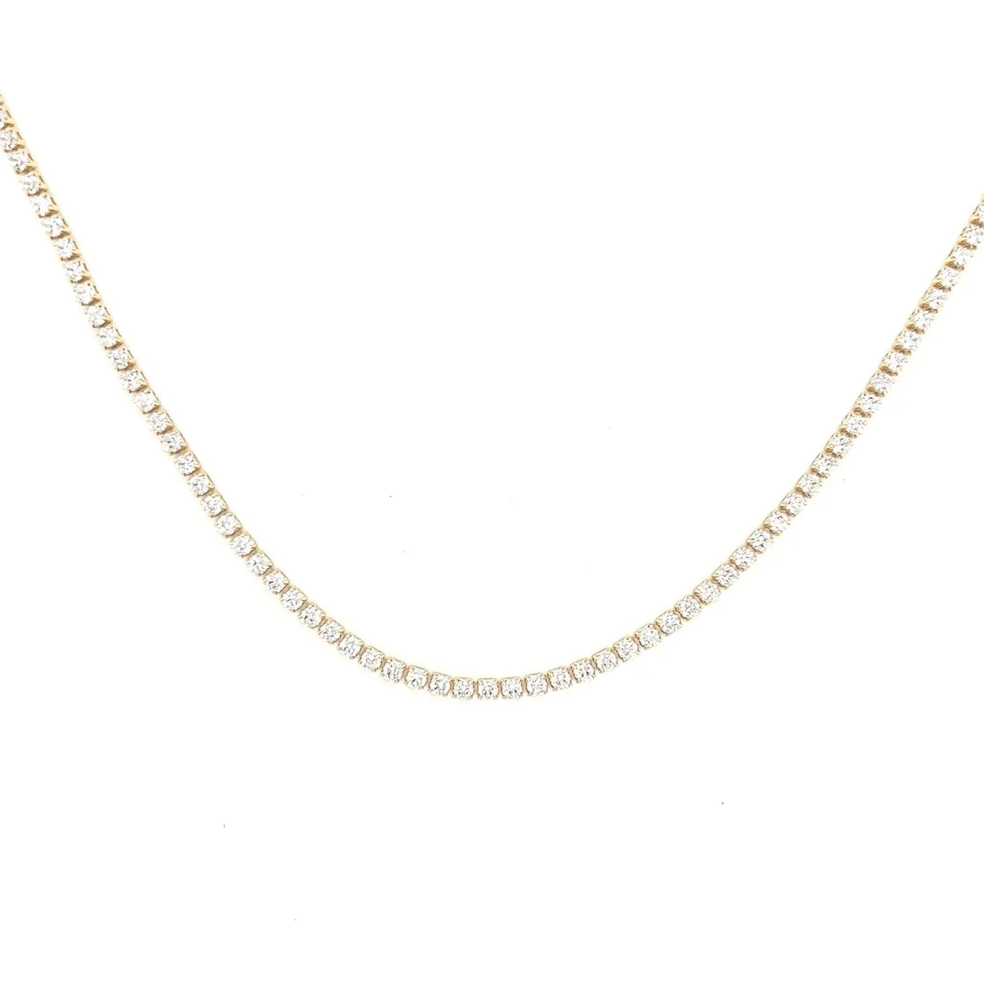 Vivienne - Malia Grace Jewelry gold cz tennis necklace