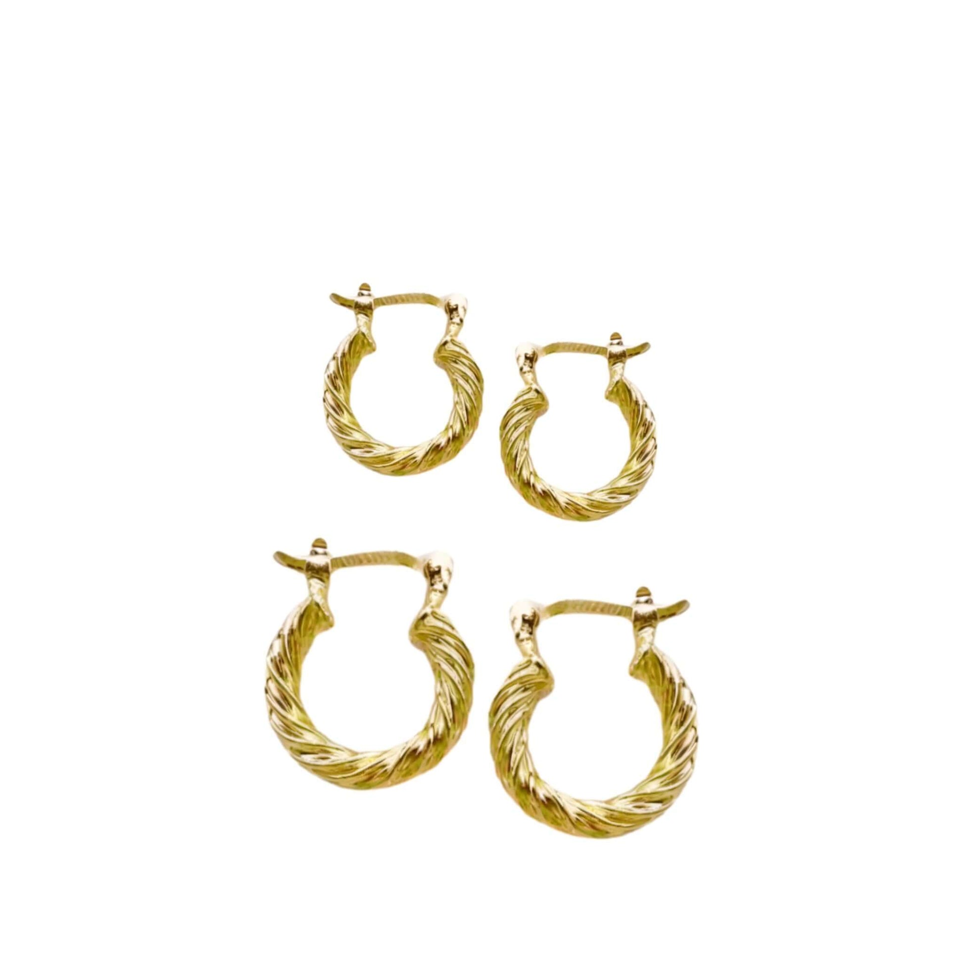 Willow - Malia Grace Jewelry twisted gold earrings gold filled